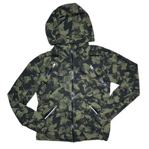 Lululemon Rise Shine Mystic Jungle Fatigue Camo Sz 2 Zip Hoodie Lightweight